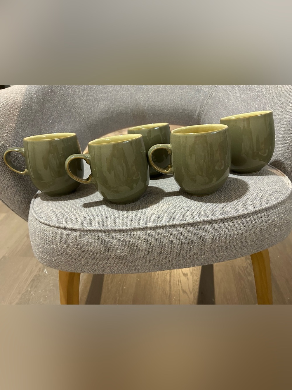 Denby Fire Coffee Mugs - Set of 6